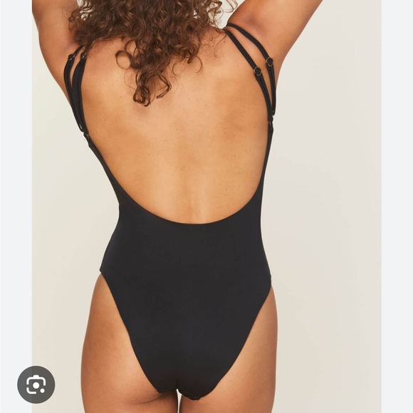 Andie Swim The Rockaway One Piece in Black L - Picture 2 of 7